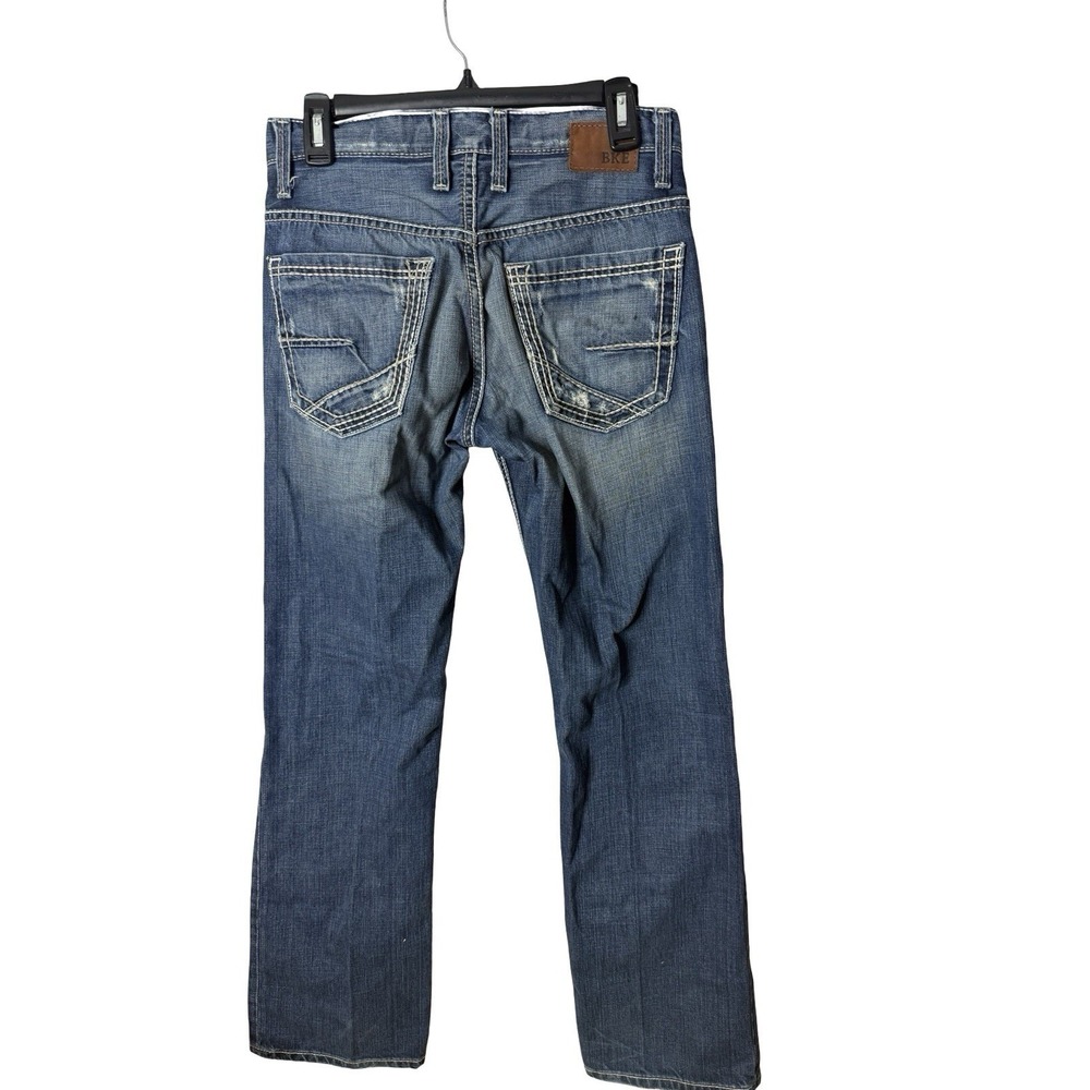 BKE Denim Jeans Mens 28x32 Carter Straight Leg Stretch Blue Stone Wash Western
